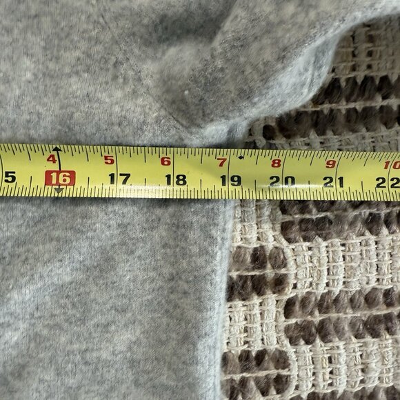 Orvis Cashmere Color block Cardigan Sweater Size Medium Gray Pink Purple - Picture 5 of 6